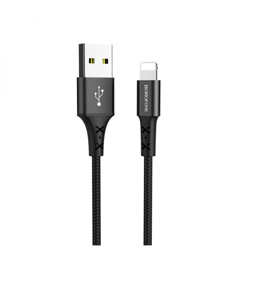 Кабель USB <--> Lightning  1.0м BOROFONE BX20 черный