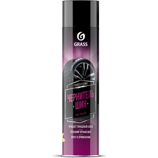 Чернитель шин GRASS Tire Polish 110546, 400мл аэрозоль