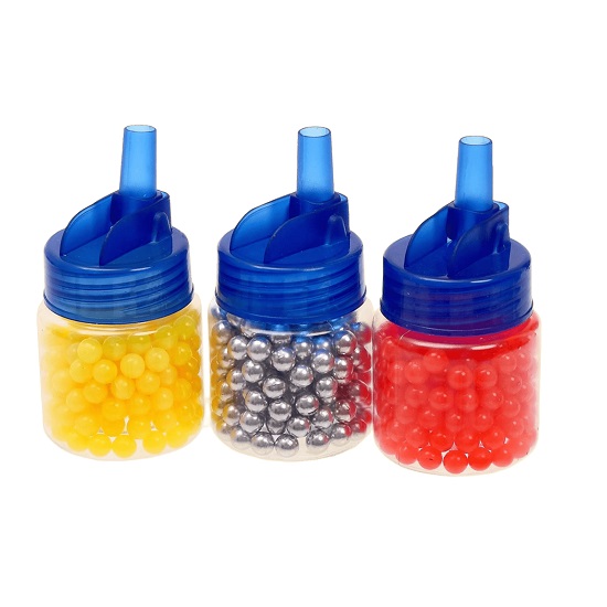 Пульки 6 мм пластиковые в банке, 200 шт., цвет МИКС 2880719