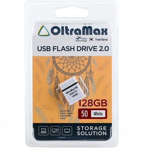USB 128Gb OltraMax 50 белый