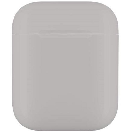Пластиковый чехол STR Soft-Touch для AirPods пластиковый (серый)