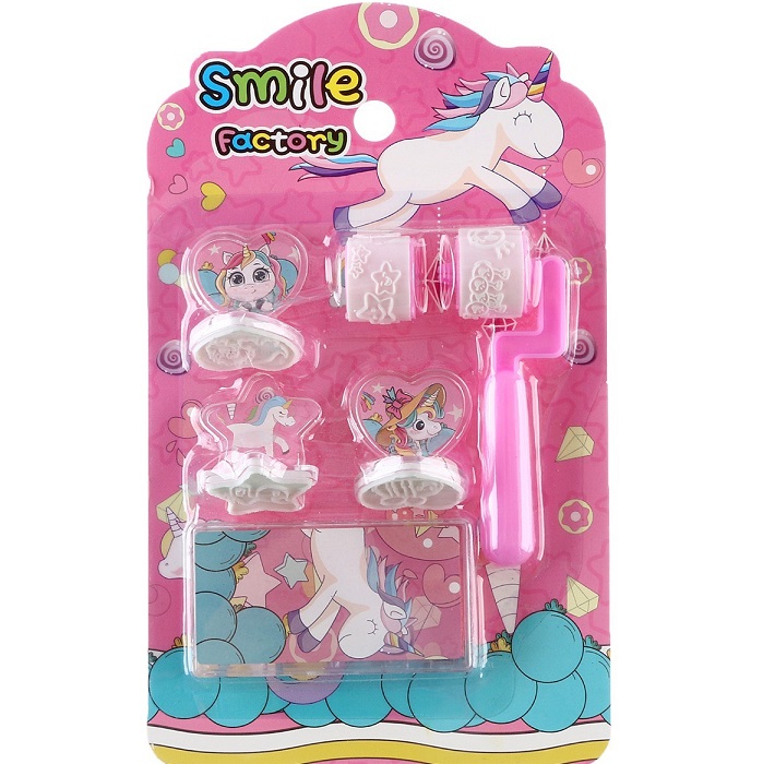 Печать цветная «Единороги», набор 3 шт., ролик-печать с 2 насадками 9807271