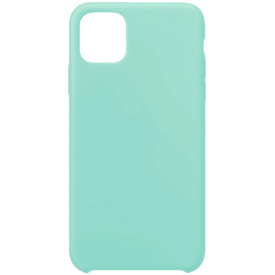 Силиконовый чехол SILICONE CASE для iPhone 14 Pro Max, мятный (не оригинал)