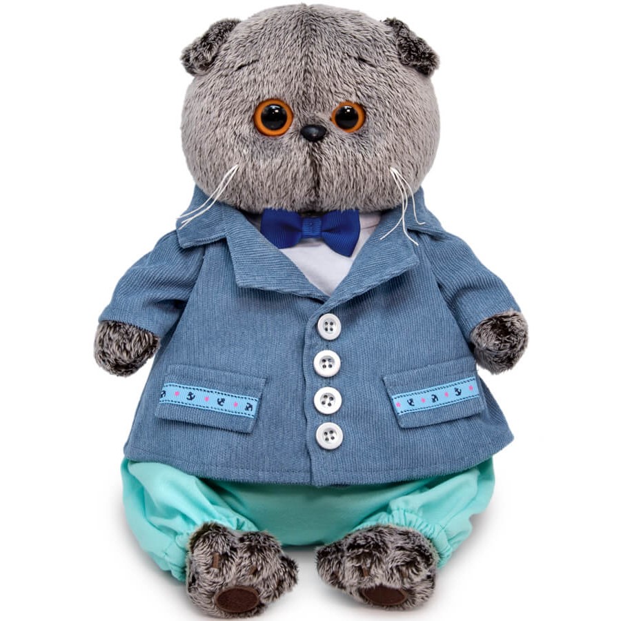 Мягкая игрушка Басик в голубом пиджаке , 30 см (Ks30-197)