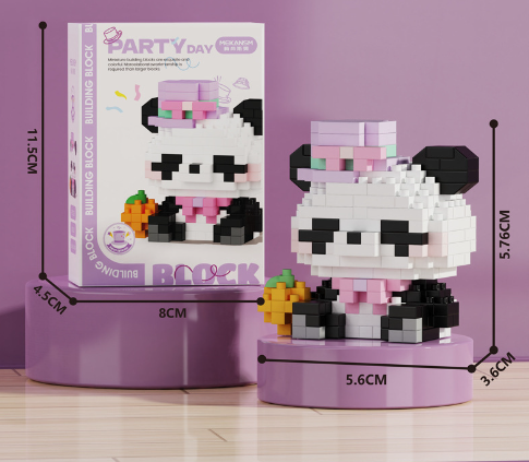 Фигурка-конструктор "Пандочка в шляпке" К247