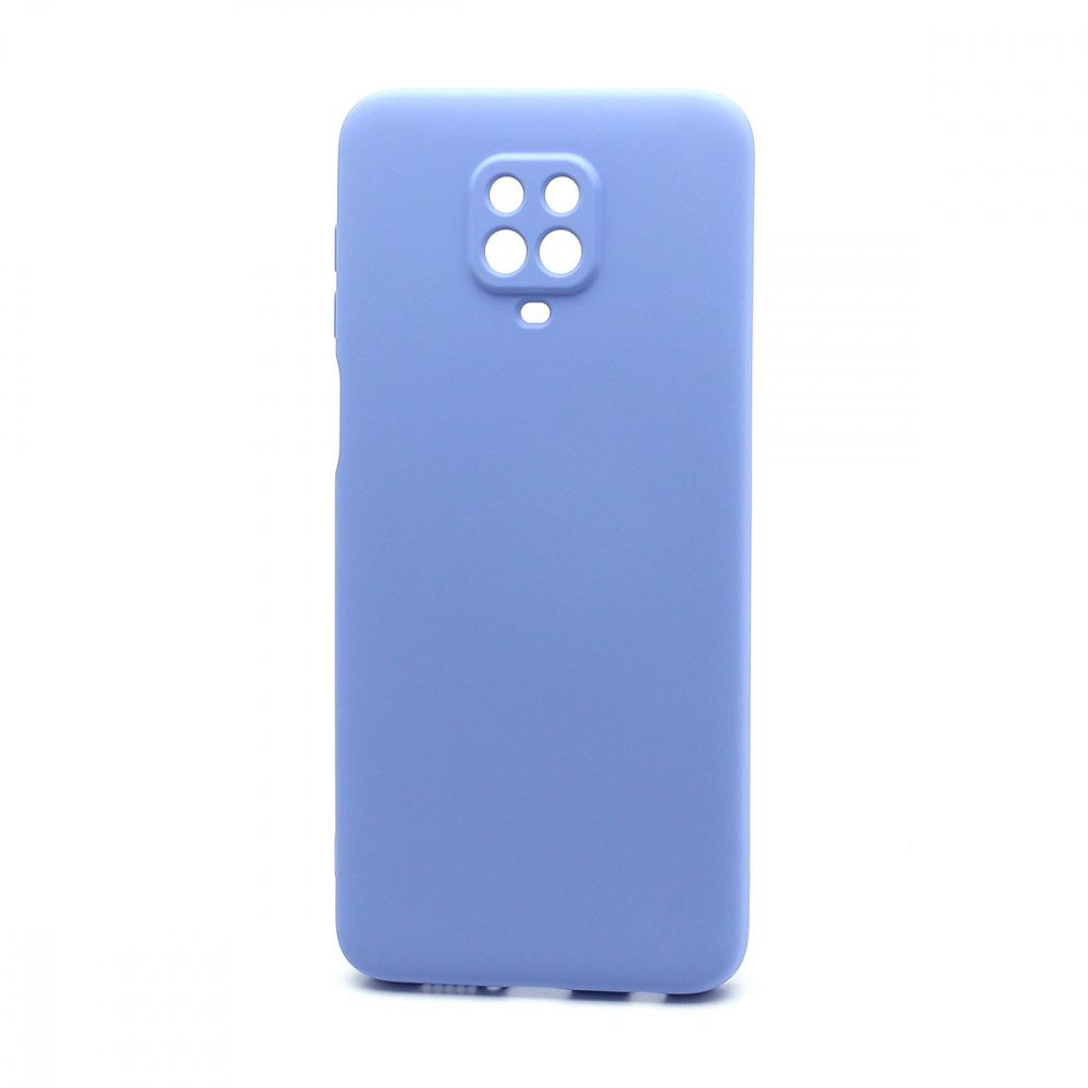 Силиконовый чехол SILICONE Case NEW ERA для Xiaomi Redmi Note 9S/Note 9 Pro голубой