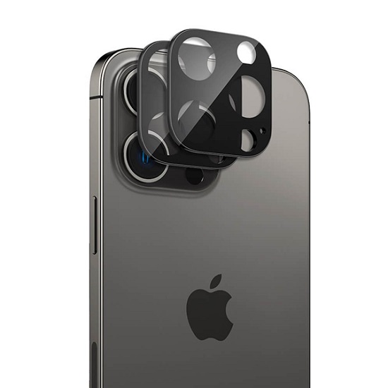 Противоударное стекло на камеру для iPhone 14 Pro Max черный