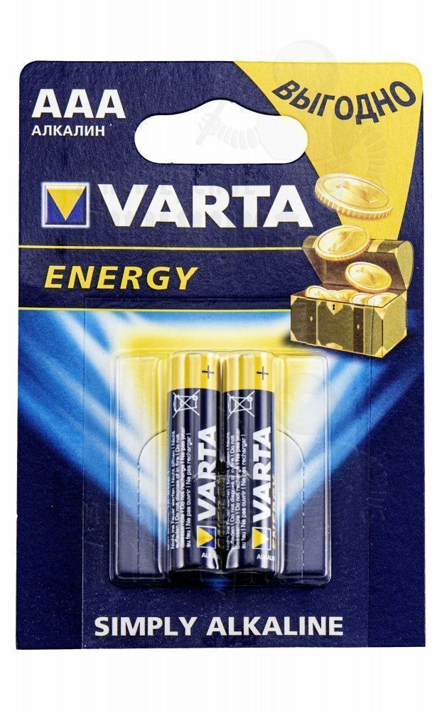 Элемент питания VARTA LR03 ENERGY BL-2 (20/100)