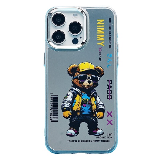 Задняя накладка PC092 для iPhone 15 Pro Max (мишка) (transparent)