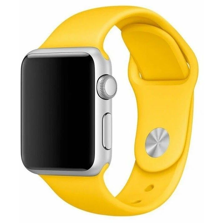 Силиконовый моно-ремешoк NONAME для Apple Watch 42/44mm (165mm) жёлтый