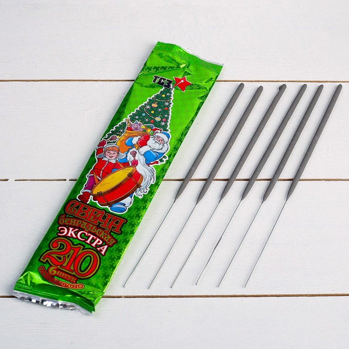 Бенгальские огни, 21 см, 6 штук, "Экстра"  4483414