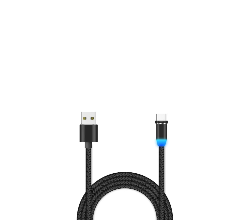 Кабель USB <--> Type-C  1.0м JETACCESS JA-DC36 черный, магнитный