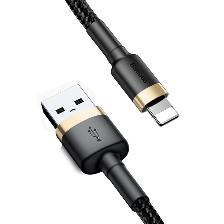 Кабель USB <--> Lightning  1.0м BASEUS Cafule Cable Baseus золото (CALKLF-BV1)