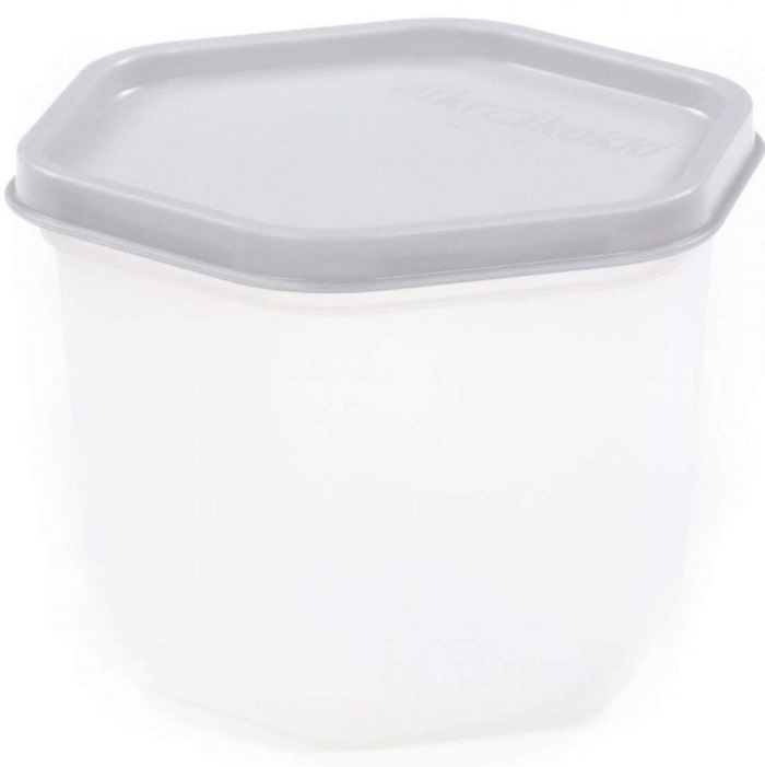 Контейнер Dolcezza №117 с крышкой, 0,75л (бесцветный, крышка дымчатая)