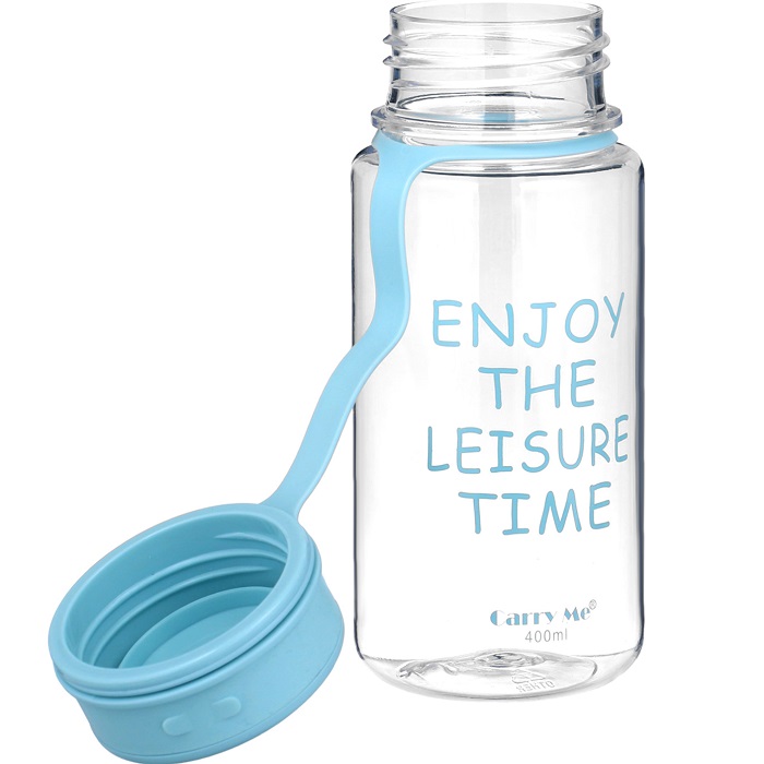 Бутылка для воды, 450 мл, с ситечком, 17.5 х 10.5 см, голубая  10703144