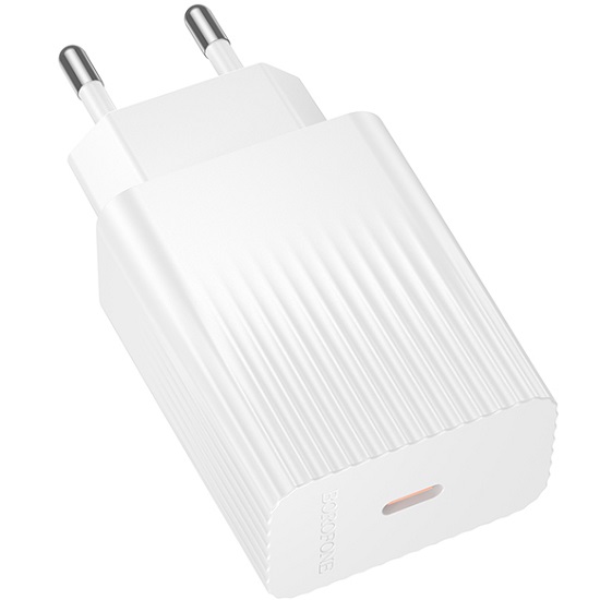 Сетевое ЗУ 1Type-C 3A BOROFONE BAS75A White, 30W