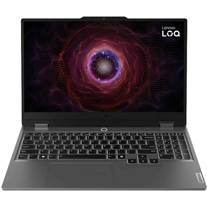 Ноутбук игровой 15.6" Lenovo LOQ 15ARP9 (AMD Ryzen 7-7435HS/ 16 ГБ/ SSD 512 ГБ/ RTX 4050/ DOS) (83JC005JRK), серый