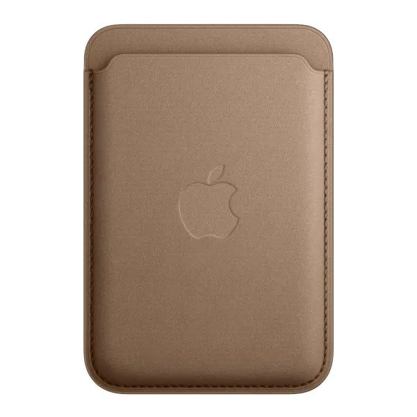 Кошелек для карт FineWoven Wallet Taupe iPh 12 - 16 Pro Max (Анимация NFC Clear) с лого