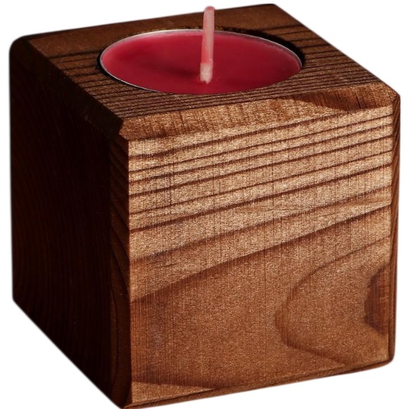 Декоративный подсвечник "Мокко", со свечой "Вишня" 5149941