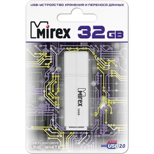 USB 32Gb Mirex LINE белый