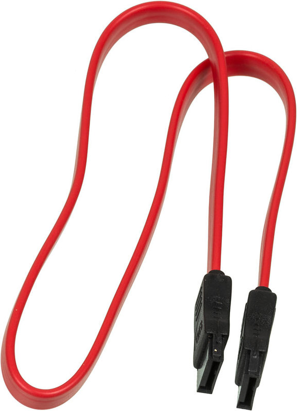 Кабель SATA - SATA  0.45м плоский