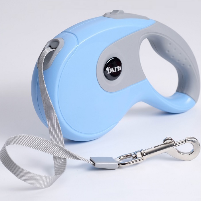 Рулетка DIIL, 5 м, до 40 кг, лента, прорезиненная ручка, голубая с серым