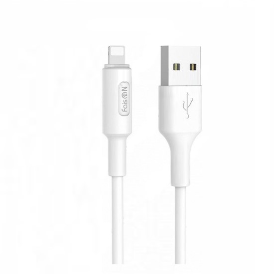 Кабель USB <--> Lightning  1.0м FAISON HX25 CAST белый
