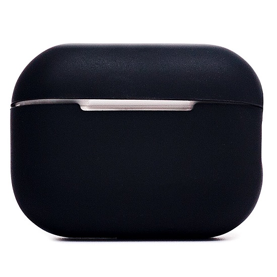 Силиконовый чехол Soft touch для AirPods Pro 2 (black)