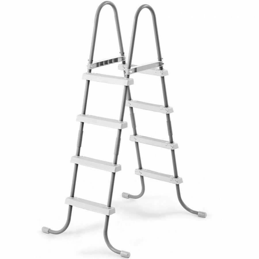 Лестница для бассейнов до 122см INTEX 28066, 4 ступеньки, без площадки, уп.3