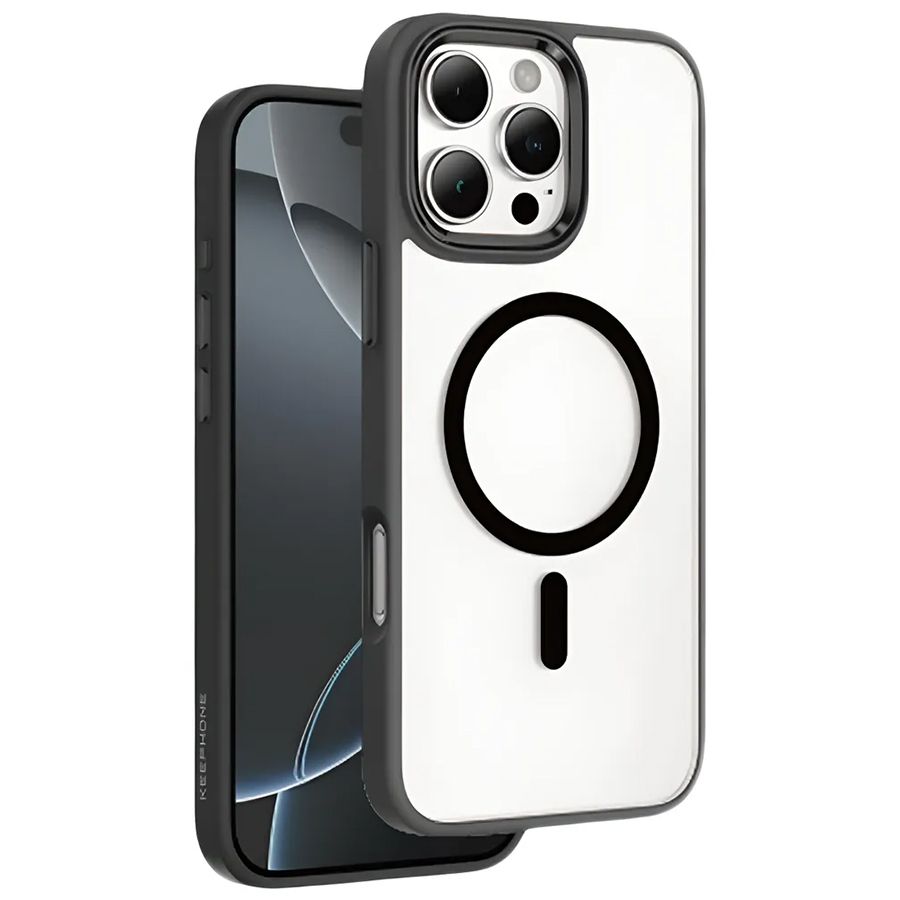 Задняя накладка KEEPHONE ARMOR GRIP MAGSAFE для iPhone 15 PRO MAX BLACK