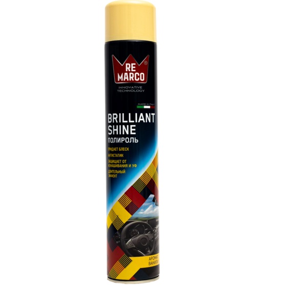 Полироль пластика REMARCO Brilliant Shine Ваниль, 750мл