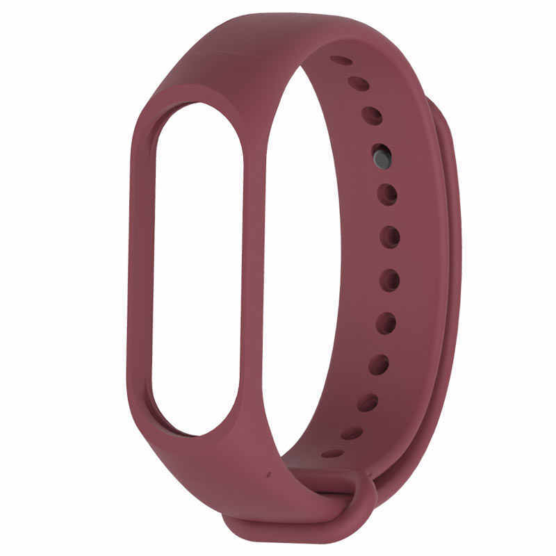 Силиконовый ремешок NONAME для Xiaomi Mi Band 5 Wine Red