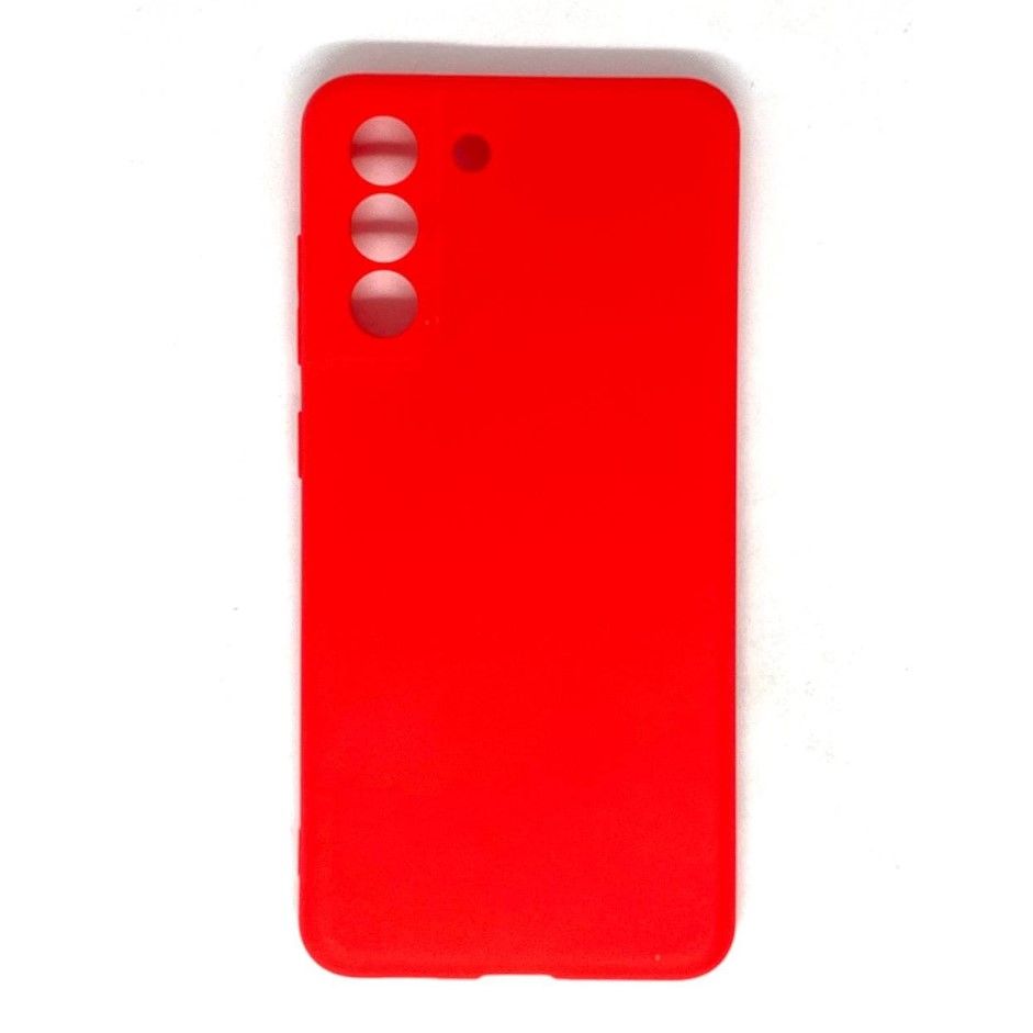 Силиконовый чехол MOBIS для Samsung Galaxy S21FE матовый (Красный)