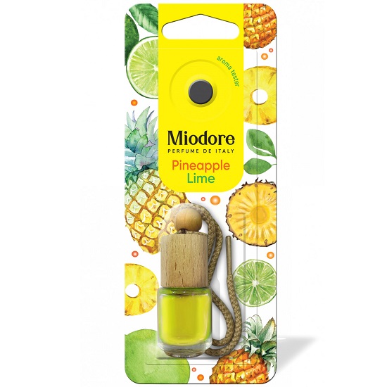 Ароматизатор MIODORE - PINEAPPLE - LIME  флакон с дер.крышкой