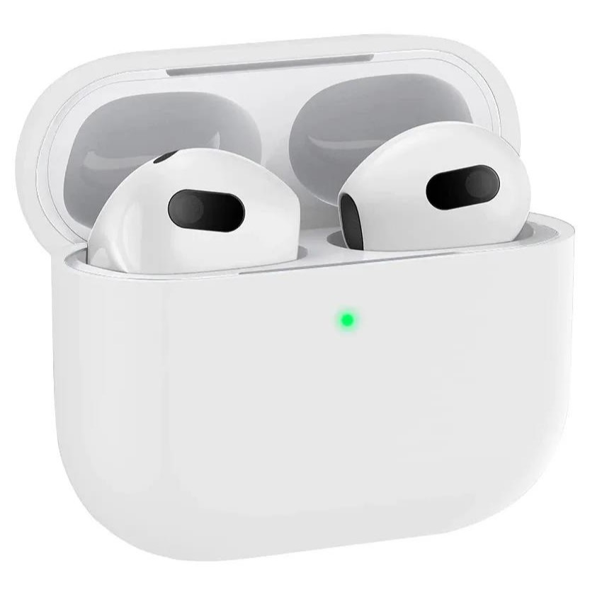 Силиконовый чехол TEXN для Airpods 3 белый