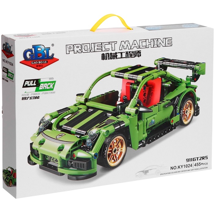 Конструктор гоночная машина GAO BO LE Project Machine, инерционный, 455 деталей, 6+