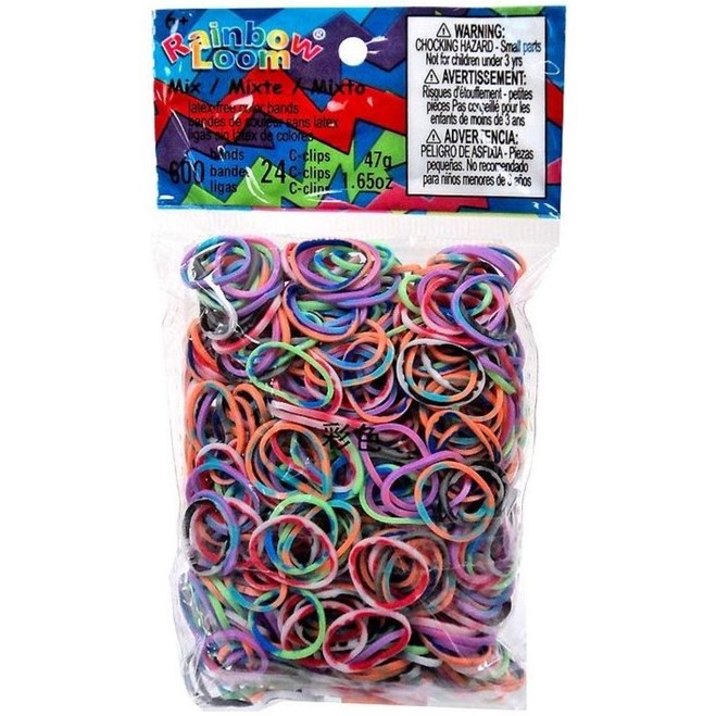 Резиночки для плетения браслетов RAINBOW LOOM, ассорти   9128203