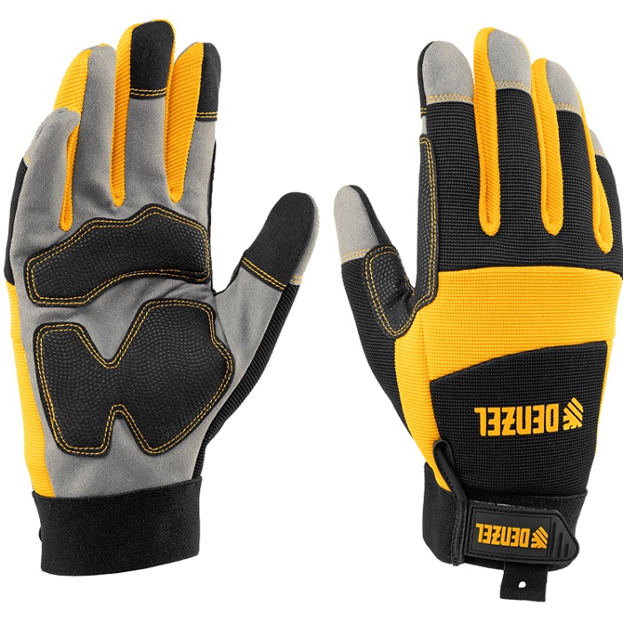 Перчатки универсальные, усиленные, размер 9// Denzel