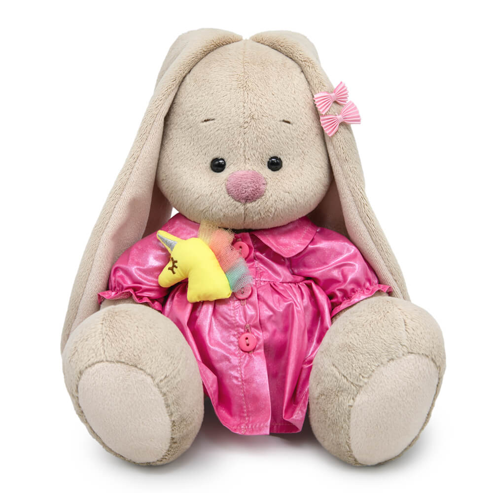 Мягкая игрушка Зайка Ми в плаще с единорогом , 23см (SidM-647)