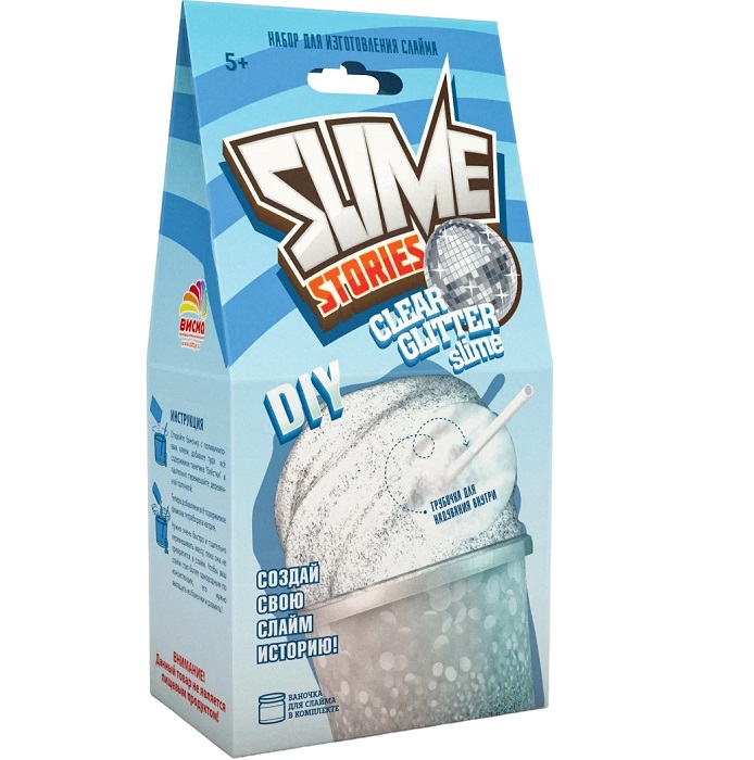 Набор для опытов и экспериментов «Slime Stories. Clear glitter" серия "Юный химик" арт 922