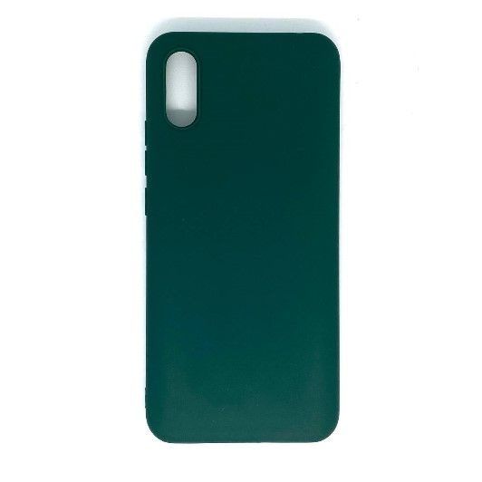 Задняя накладка SILICONE CASE для Xiaomi Redmi 9A темно-зелёный