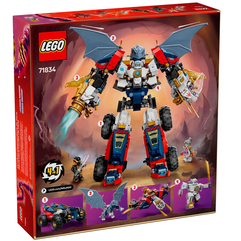 Конструктор LEGO Ninjago 71834 Ультра-объединяющий робот Зейна