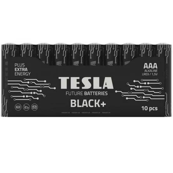 Элемент питания TESLA BLACK+ LR03 SHRINK 10 (10/120/720/51840)