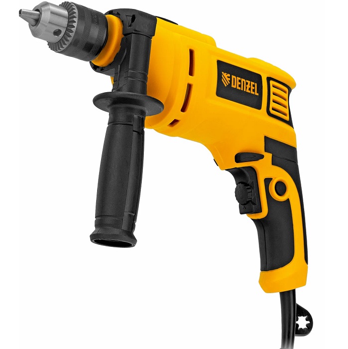 Дрель ударная DENZEL ID-750, 750 Вт, 0-3000 об/мин, 48000 уд/мин
