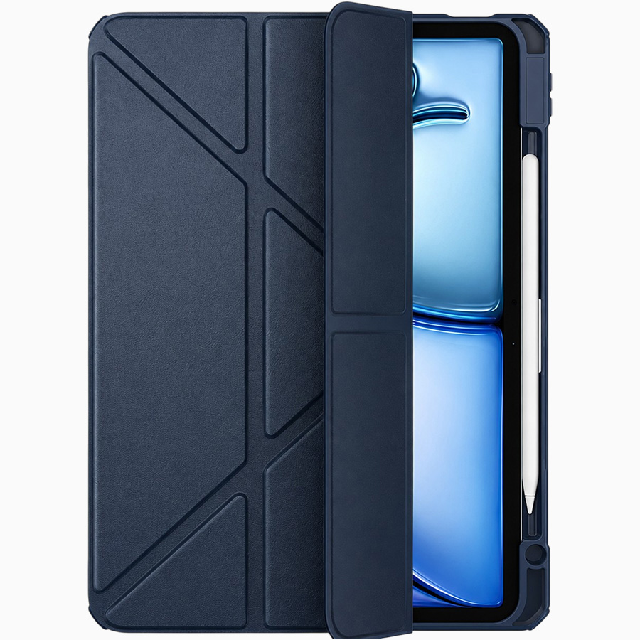 Чехол футляр-книга KEEPHONE MOLLAN для iPad AIR 11 2025 CASE BLUE