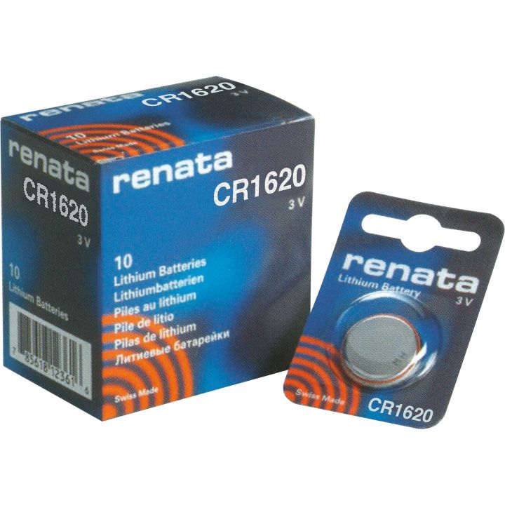 Элемент питания RENATA CR1620 (Li/MnO2, 68mAh, 3V)