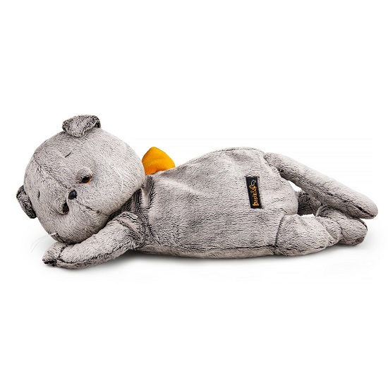 Мягкая игрушка Кот Басик сонный с карманом на молнии (пижамница), 50 см