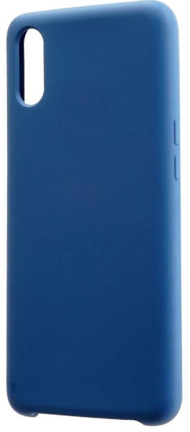 Силиконовый чехол FAISON для SAMSUNG Galaxy A01 Core/ M01 Core, №20, Silicon Case, тонкий, непрозрачный, матовый, цвет: синий