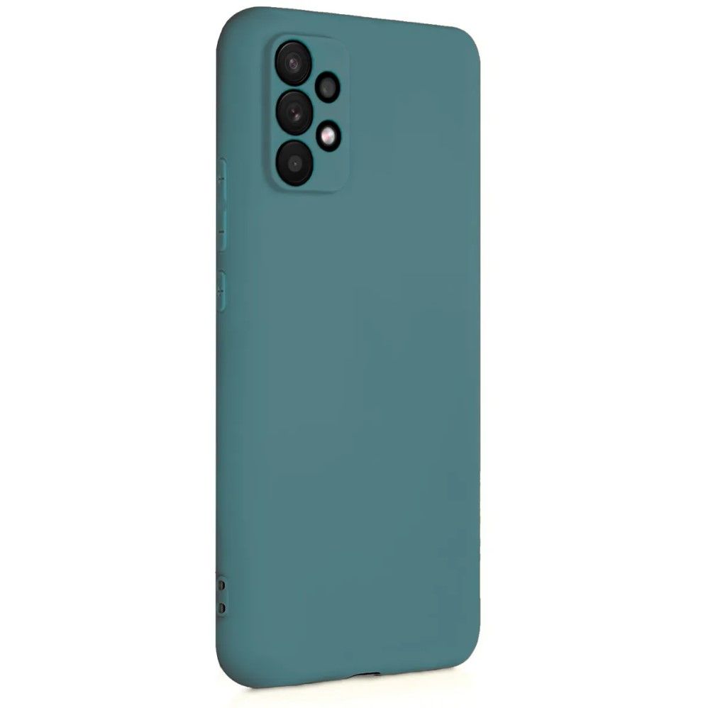 Задняя накладка SILICONE COVER для Samsung Galaxy A32 темно-зелёный