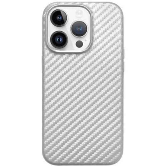 Задняя накладка K-DOO MAG CARBON NOBLE COLLECTION для iPhone 14 Pro Max (6.7) carbon Silver